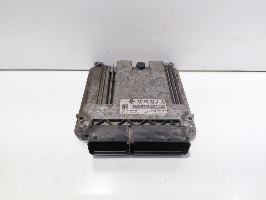 Calculator motor ECU, cod 03L906022LF, 0281015420, Vw Golf 6 (5K1) 2.0 TDI, CBA (id:697651)