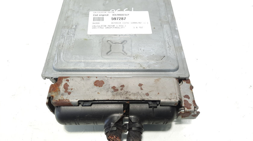 Calculator motor ECU, cod 03L906023LP, Vw Golf 5 Plus (5M1) 1.6 TDI, CAY (idi:597287)