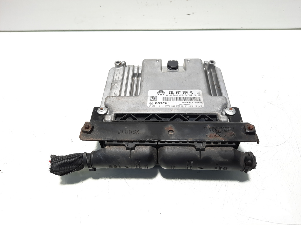 Calculator motor ECU, cod 03L907309AE, 0281017946, Vw Tiguan (5N) 2.0 TDI, CFFB (id:565061)