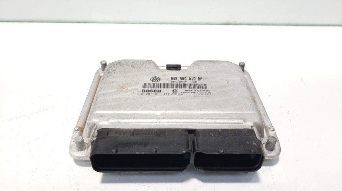 Calculator motor ECU, cod 045906019BM, 0281011412, Seat Cordoba (6L2), 1.4 TDI, AMF (idi:412460)