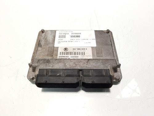 Calculator motor ECU, cod 047906033E, Skoda Fabia 1 Combi (6Y5), 1.4 MPI, AZF (idi:555380)