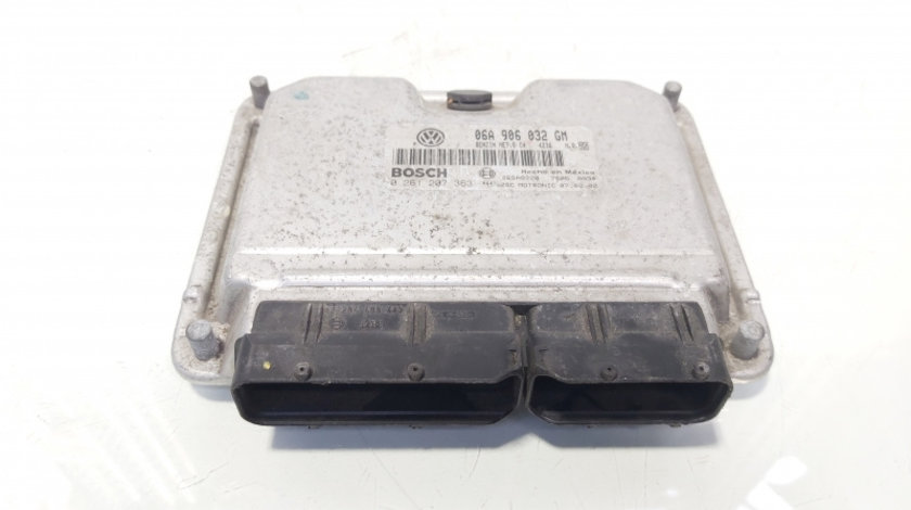 Calculator motor ECU, cod 06A906032GM, 0261207363, Vw New Beetle (9C1, 1C1) 2.0 benz, AZJ (id:645027)