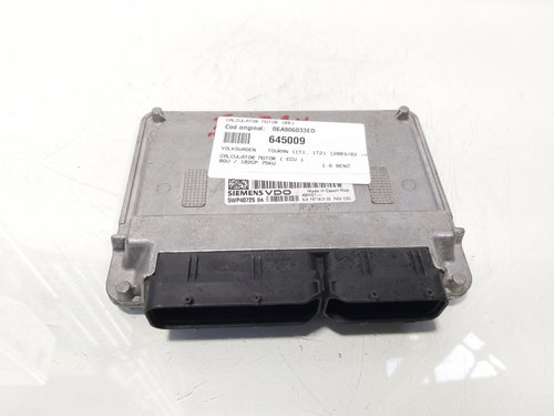 Calculator motor ECU, cod 06A906033ED, VW Golf 5 (1K1), 1.6 benz, BGU (idi:645009)