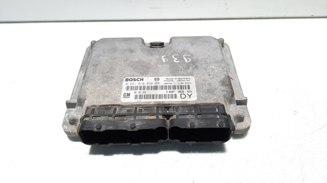Calculator motor ECU, cod 09181243, 0281010050, Opel Astra G, 2.0 DTI, Y20DTH (id:569431)