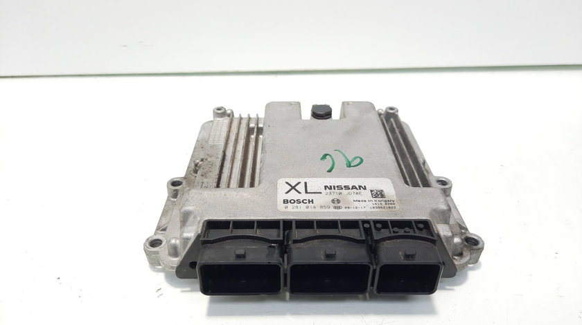 Calculator motor ECU, cod 23710-JD78E, 0281014859, Nissan Qashqai, 2.0 DCI, M9RD8G8 (id:584795)