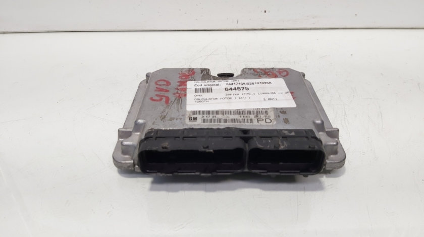 Calculator motor ECU, cod 24417169, 0281010268, Opel Vectra C GTS, 2.0 DTI, Y20DTH (idi:644575)