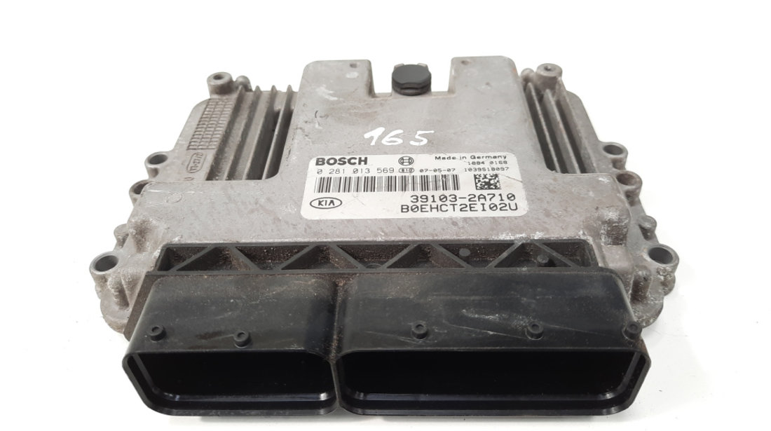 Calculator motor ECU, cod 39103-2A710, 0281013569, Kia Cee'd SW, 1.6 CRDI, D4FB (idi:549956)