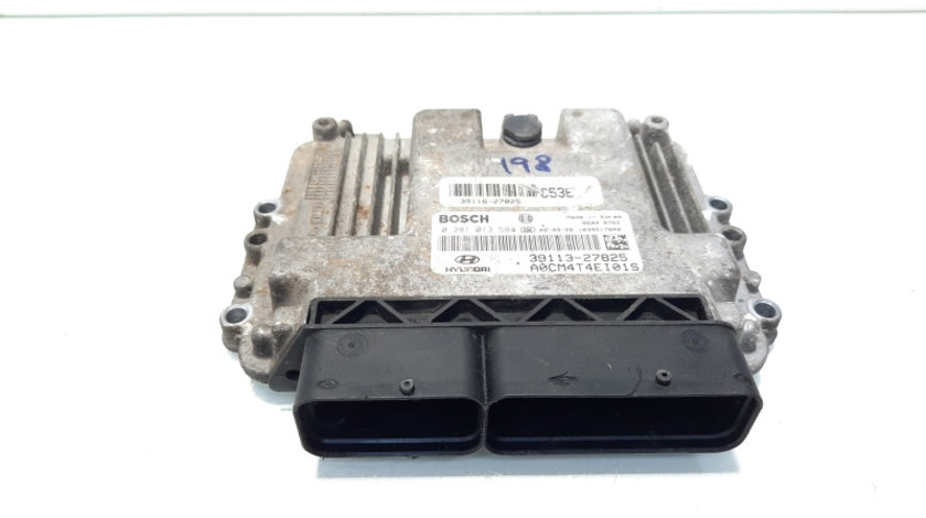 Calculator motor ECU, cod 39113-27825, 0281013584, Hyundai Santa Fe 2 (CM), 2.2 CRDI (id:560523)