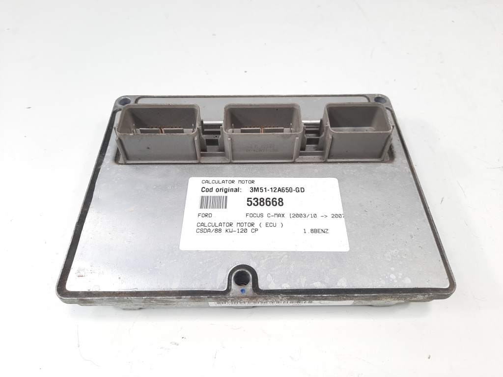 Calculator motor ECU, cod 3M51-12A650-GD, Ford Focus C-Max, 1.8 benz, CSDB (id:538668)