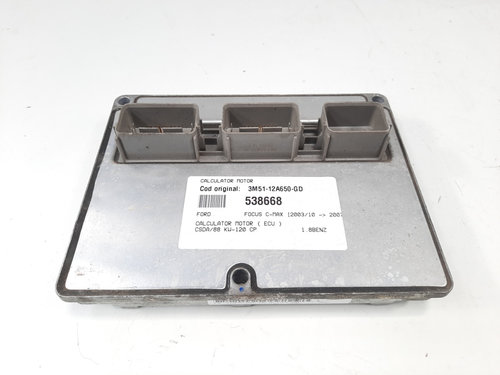 Calculator motor ECU, cod 3M51-12A650-GD, Ford Focus C-Max, 1.8 benz, CSDB (id:538668)