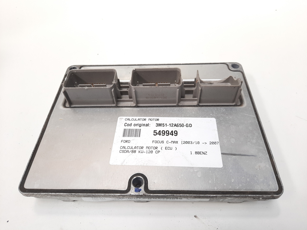 Calculator motor ECU, cod 3M51-12A650-GD, Ford Focus C-Max, 1.8 benz, CSDB (idi:549949)