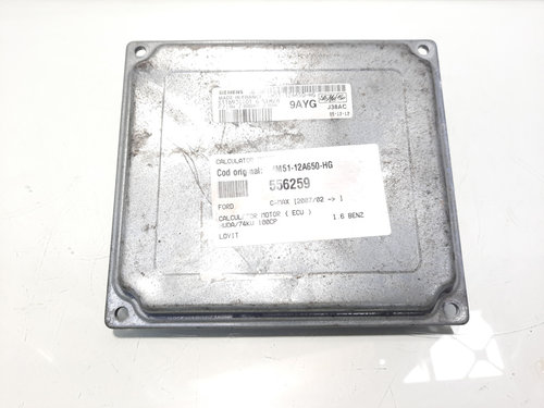 Calculator motor ECU, cod 4M51-12A650-HG, Ford Focus C-Max, 1.6 benz, HWDA (idi:556259)