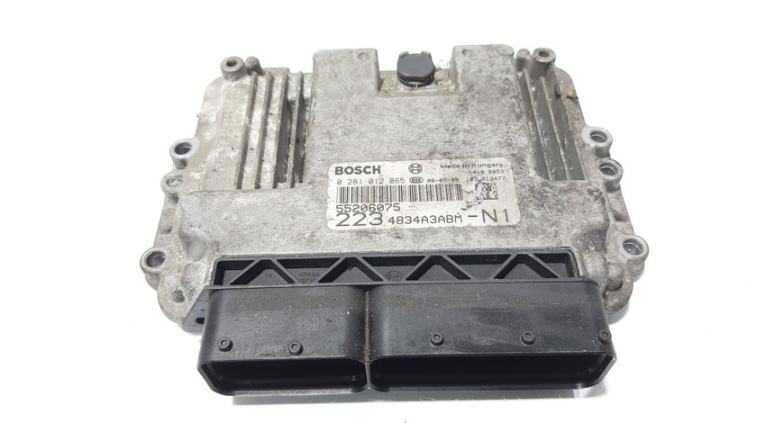 Calculator motor ECU, cod 55206075, Fiat Doblo (223), 1.9 JTD, 223B1000 (id:647773)