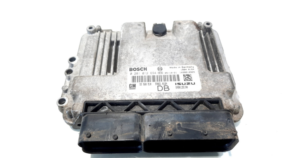 Calculator motor ECU, cod 55560810, 0281012694, Opel Astra H Sedan, 1.7 CDTI, Z17DTH (idi:550573)