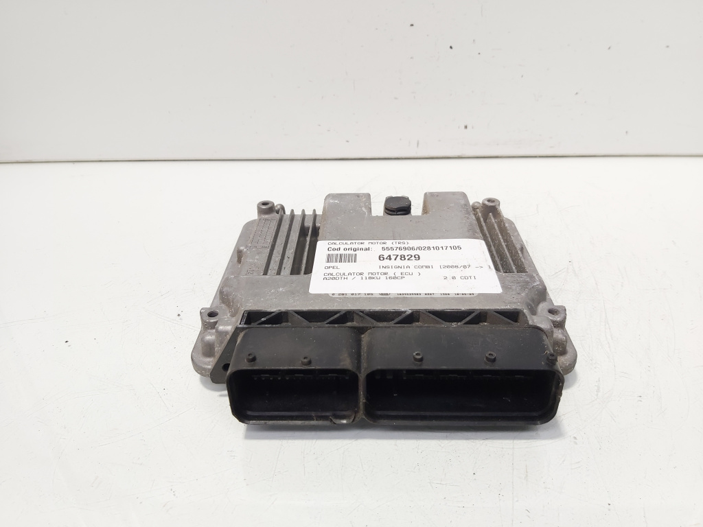 Calculator motor ECU, cod 55576906, 0281017105, Opel Insignia A Combi, 2.0 CDTI, A20DTH (id:647829)