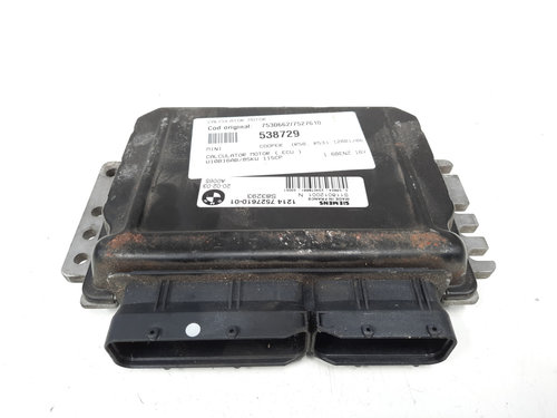 Calculator motor ECU, cod 7530662, 7527610, Mini Cooper Cabrio (R52), 1.6 16v benz, W10B16AB (idi:53...