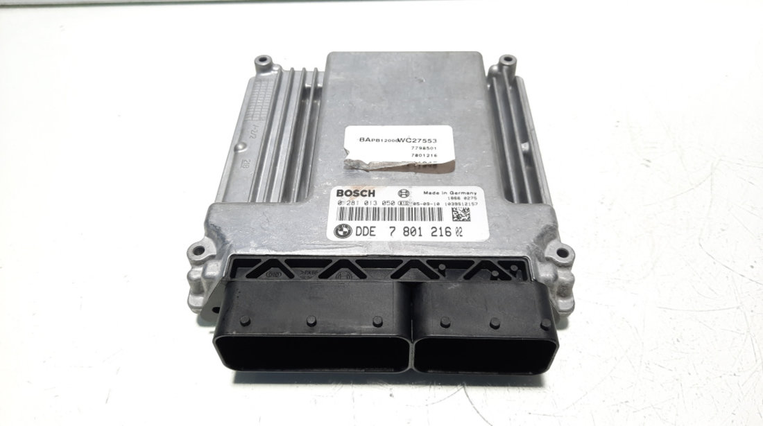 Calculator motor ECU, cod 7801216-02, 0281013050, Bmw X3 (E83) 2.0 diesel, 204D4 (id:569272)