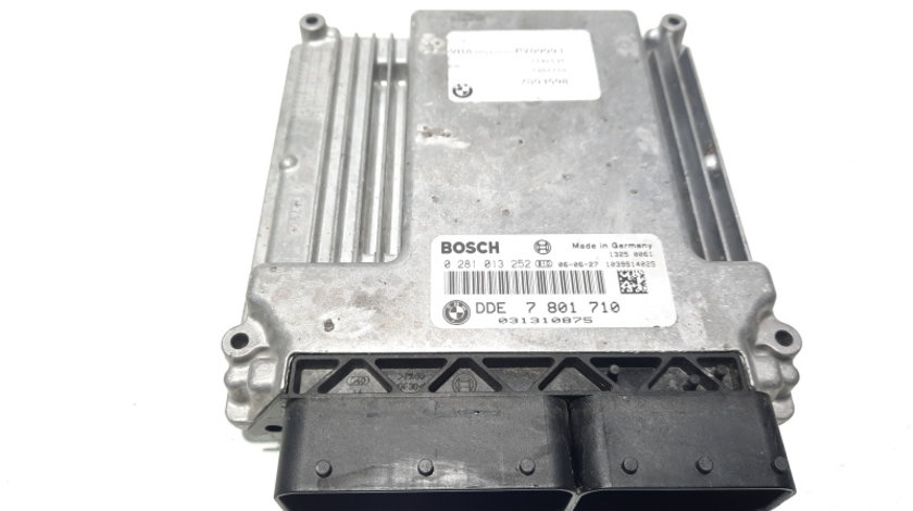 Calculator motor ECU, cod 7801710, 0281013252, Bmw 5 (E60), 2.0 diesel, 204D4 (idi:576606)