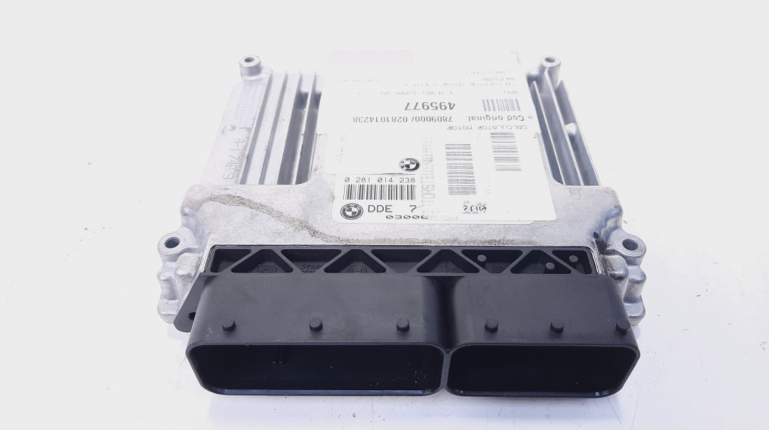 Calculator motor ECU, cod 7809000, 0281014238, Bmw 1 Cabriolet (E88), 2.0 diesel, N47D20A (idi:495977)