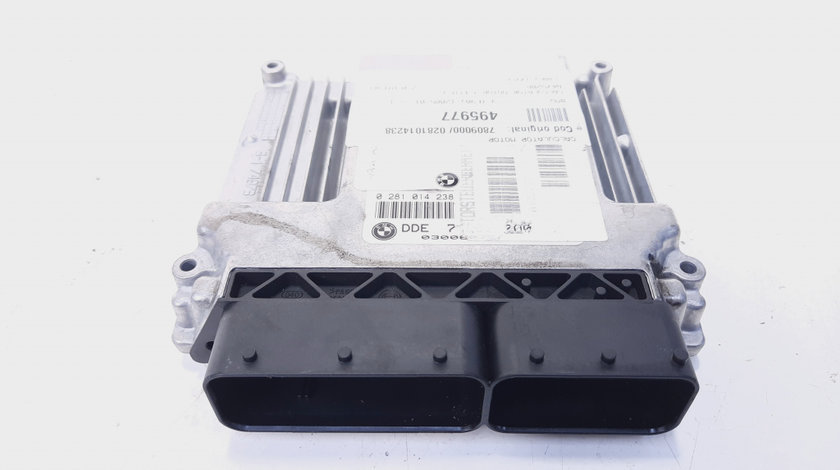 Calculator motor ECU, cod 7809000, 0281014238, Bmw 1 (E81, E87), 2.0 diesel, N47D20A (idi:495977)