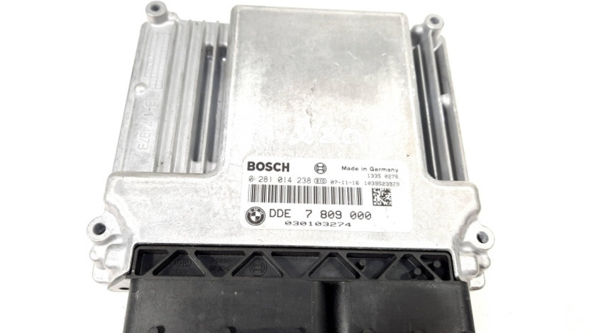 Calculator motor ECU, cod 7809000, 0281014238, Bmw 1 Cabriolet (E88), 2.0 diesel, N47D20A (idi:426175)