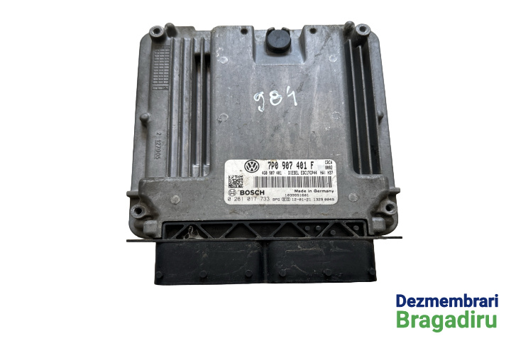 Calculator motor ECU Cod: 7P0907401F RDC17CP44 Volkswagen VW Touareg generatia 2 7P [2010 - 2014] Crossover 3.0 TDI Tiptronic 4Motion (245 hp) Cod motor: CRC Cod cutie: NAC Cod culoare: LG7W