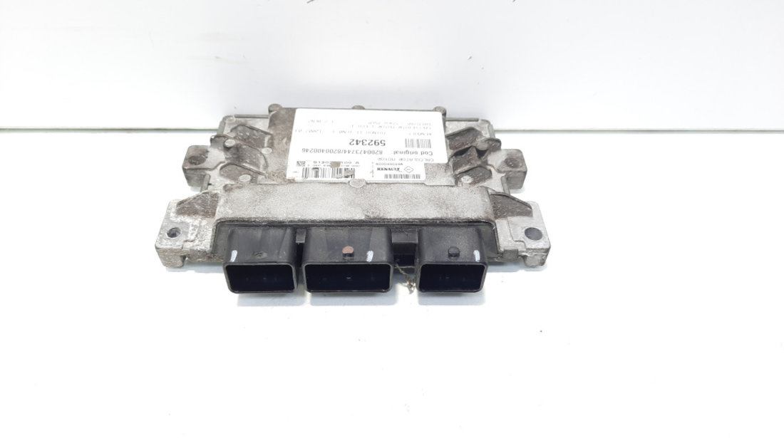 Calculator motor ECU, cod 8200473744, 8200400246, Renault Twingo 2, 1.2 benz, D4FD740 (id:592342)