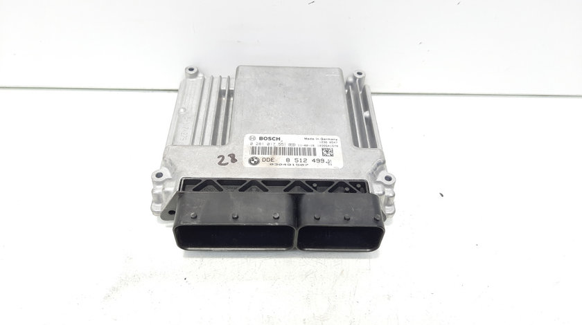 Calculator motor ECU, cod 8512499-01, 0281017551, Bmw 1 (E81, E87) 2.0 diesel, N47D20C (id:592358)