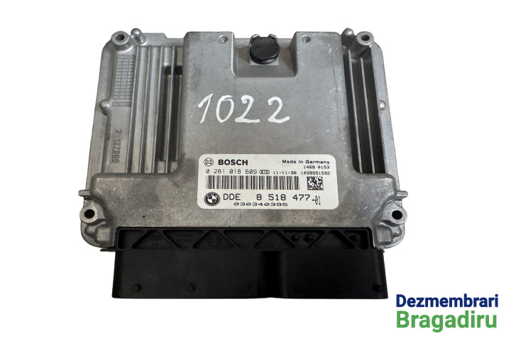 Calculator motor ECU Cod: 8518477-01, 0281018609 BMW Seria 5 F11 [2009 - 2013] Touring wagon 520 d Steptronic (184 hp) Cod motor: N47T, Cod culoare: B90, Pachet M