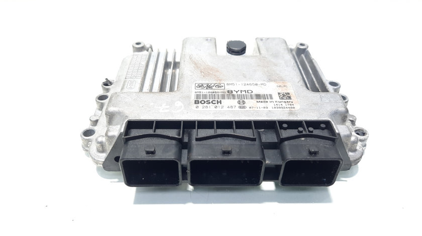 Calculator motor ECU, cod 8M51-12A650-MD, 0281012487, Ford C-Max 1, 1.6 TDCI, G8DB (idi:577205)