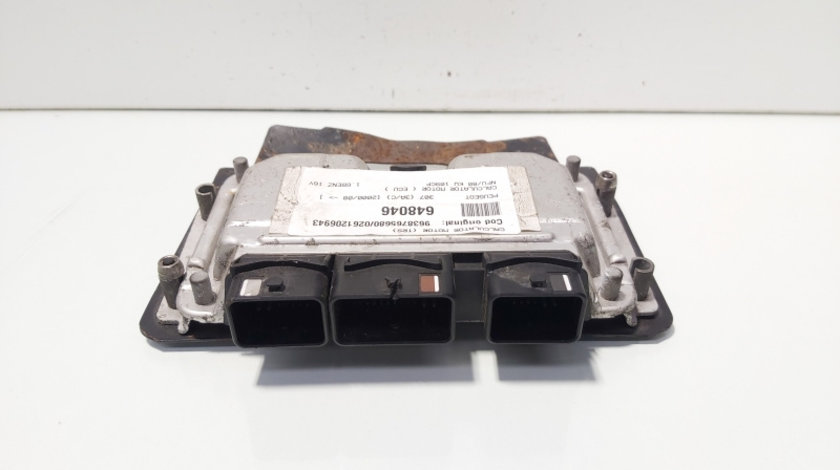 Calculator motor ECU, cod 9638765680, 0261206943, Peugeot 307, 1.6 16v benz, NFU (id:648046)