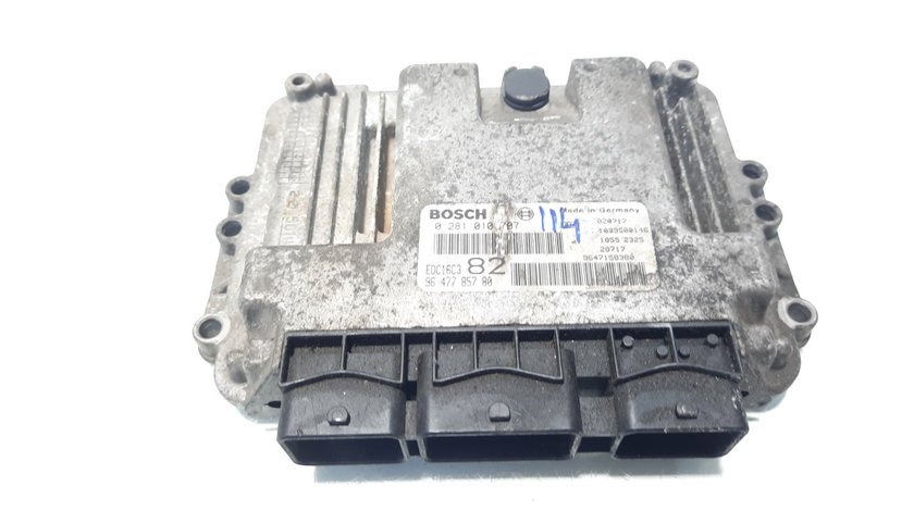 Calculator motor ECU, cod 9647785780, 0281010707, Peugeot 206 CC, 1.4 HDI, 8HX (idi:560733)