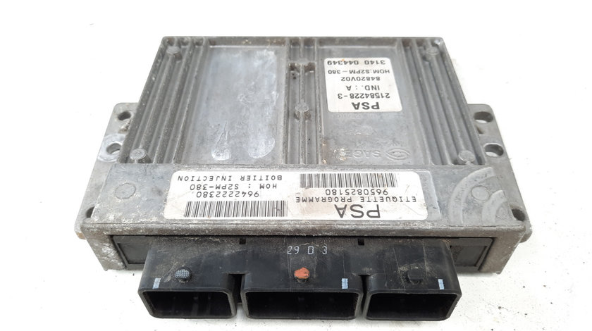 Calculator motor ECU, cod 9650825180. 9642222380, Peugeot 207 SW, 1.4 benz, KFV (idi:538543)