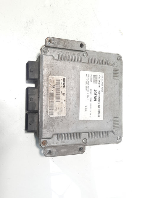 Calculator motor ECU, cod 9654693480, 0281011343, Fiat Scudo (220P), 2.0 M-Jet, RHX (idi:495789)