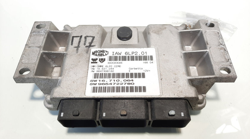 Calculator motor ECU, cod 9654722780, 9647498180, Peugeot 106, 1.4 benz, KFW (idi:535405)