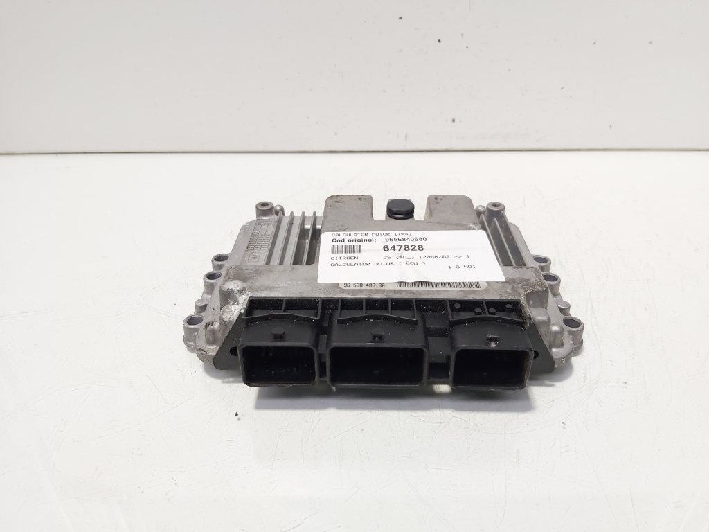 Calculator motor ECU, cod 9656840680, Citroen C5 (III), 1.6 HDI (id:647828)