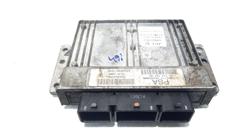 Calculator motor ECU, cod 9657018180, 9649433980, Peugeot 207 CC (WD), 1.4 benz, KFV (idi:560757)