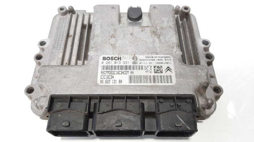 Calculator motor ECU, cod 9662213180, Citroen C3 Picasso, 1.6 HDI, 9HX (idi:483411)