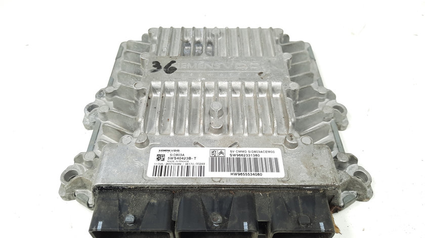 Calculator motor ECU, cod 9662331380, Peugeot 307 CC (3B), 2.0 HDI, RHR (idi:538590)