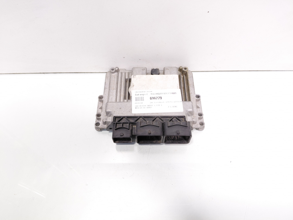 Calculator motor ECU, cod 9663193780, 0261S04009, Peugeot 206, 1.6 benz, NFU (id:696279)