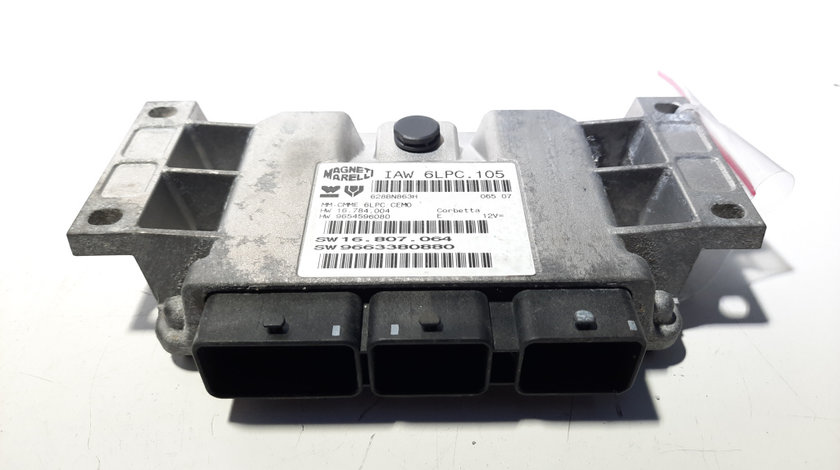 Calculator motor ECU, cod 9663380880, 9654596080, Citroen C2 (JM), 1.4 benz, KFU (idi:491821)