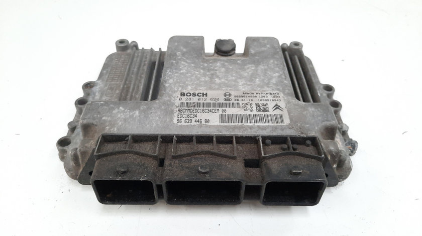 Calculator motor ECU, cod 9663944680, 0281012620, Peugeot Partner (II), 1.6 HDI, 9HW (idi:491714)