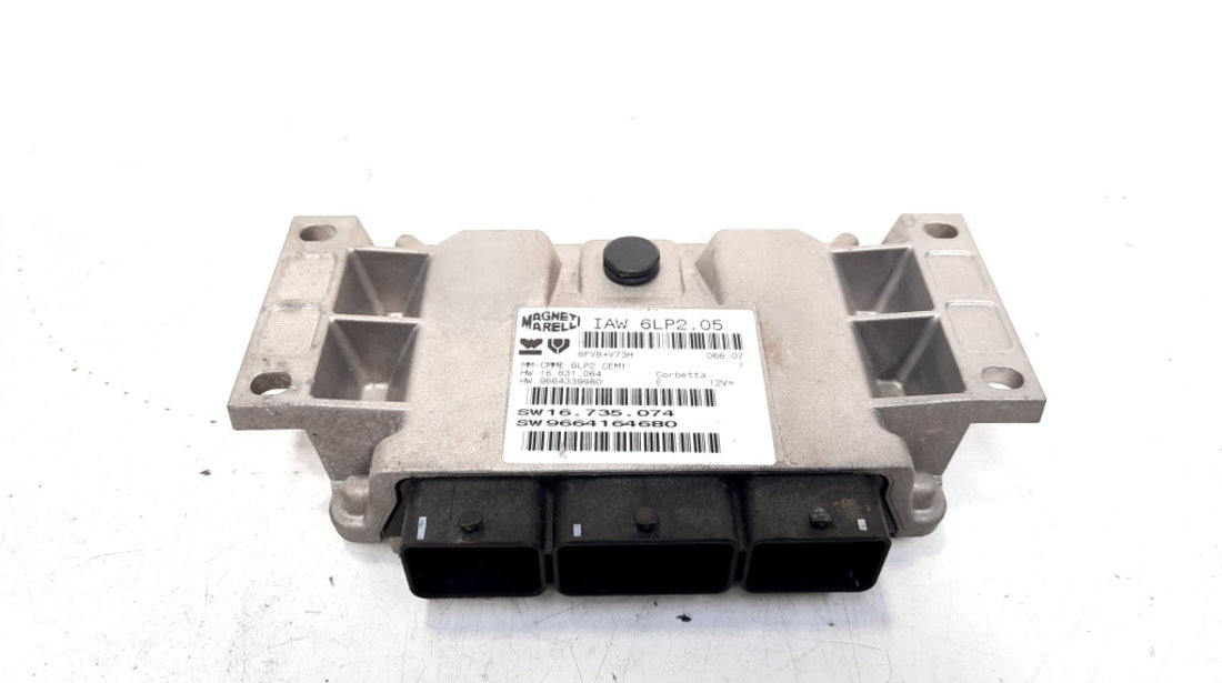 Calculator motor ECU, cod 9664164680, Citroen C3 (I), 1.4 16v benz, KFU (idi:543628)