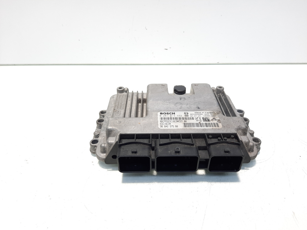 Calculator motor ECU, cod 9664257580, 0281013332, Peugeot 308, 1.6 HDI, 9HZ (id:560603)