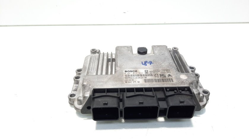 Calculator motor ECU, cod 9664257580, 0281013332J, Peugeot 206, 1.6 HDI, 9HZ (idi:560474)