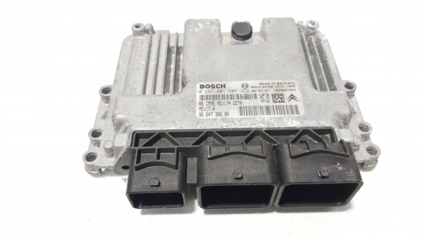 Calculator motor ECU, cod 9664738680, 0261201505, Peugeot 5008, 1.6 benz, 5FW (idi:648026)