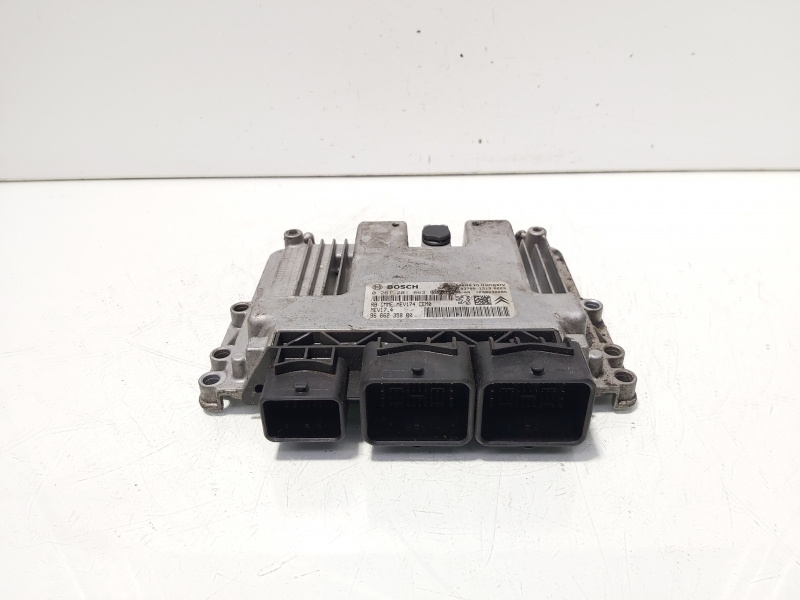 Calculator motor ECU, cod 9666235880, 0261201863, Peugeot 308 SW, 1.6 HDI, 9HX (id:647740)