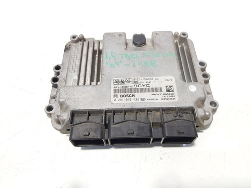 Calculator motor ECU, cod 9V21-12A650-AC, 0281015428, Ford Fiesta 6, 1.6 TDCI, HHJD (id:644622)