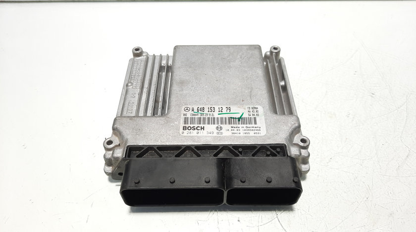 Calculator motor ECU, cod A6481531279, 0281011349, Mercedes Clasa E T-Model (S211), 3.2 CDI, OM648960 (idi:565350)