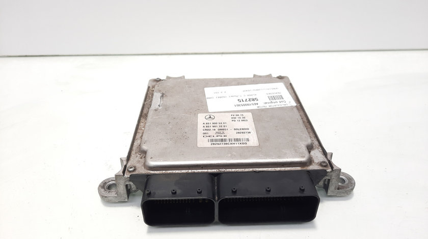 Calculator motor ECU, cod A6519005301, Mercedes Clasa C (W204), 2.2 CDI, OM651911 (idi:582715)